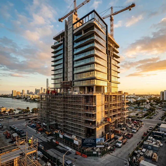 Modern development under construction