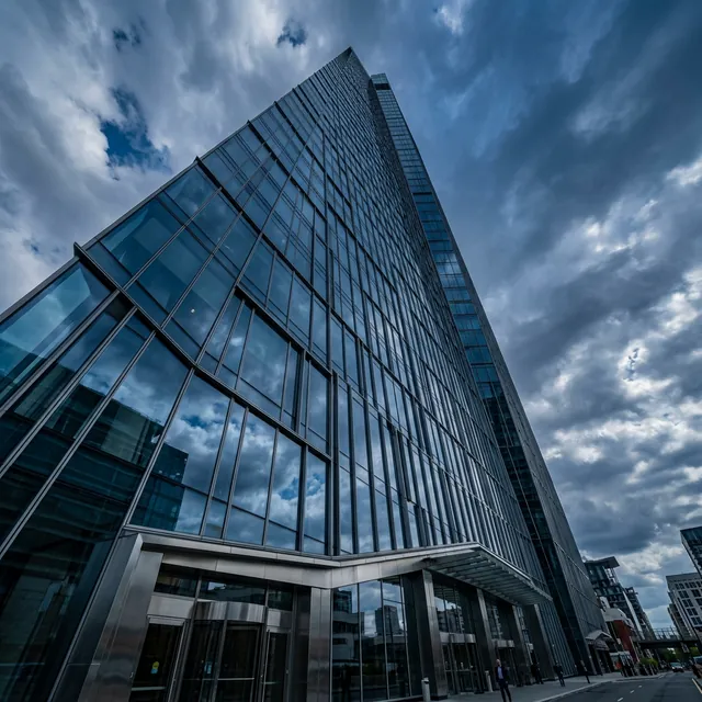 Modern glass skyscraper
